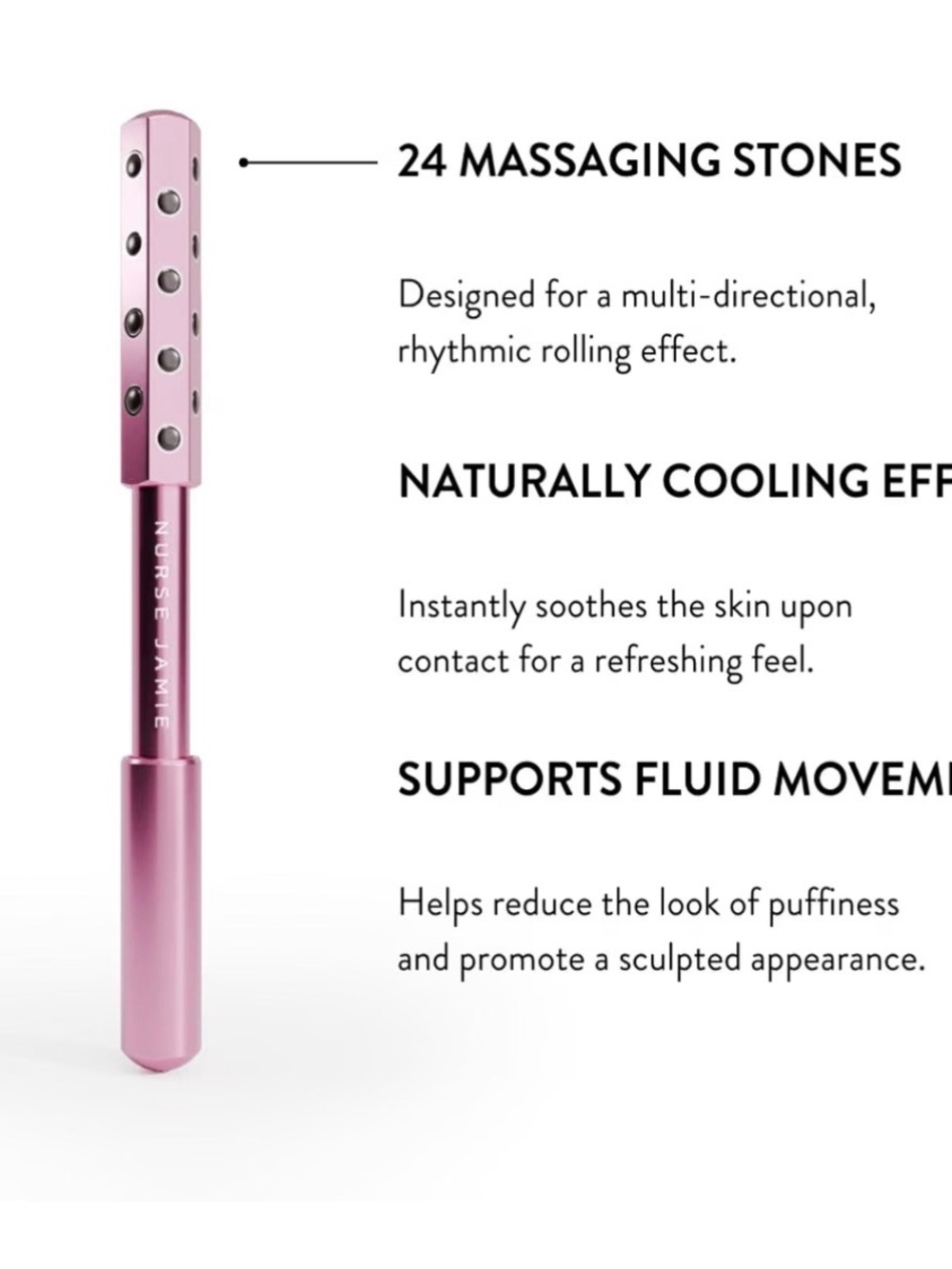 Original Nurse Jamie uplift roller in rose gold.